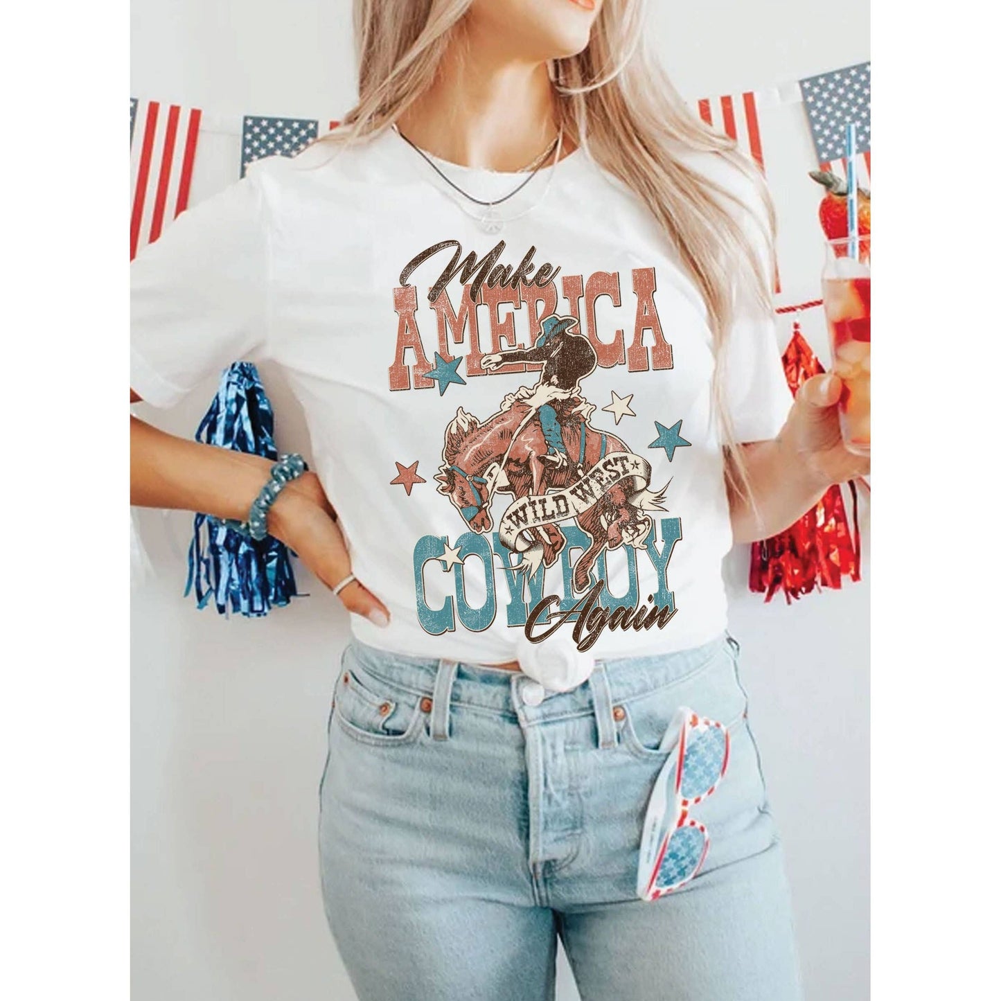 Make America Cowboy Again Graphic Tshirts