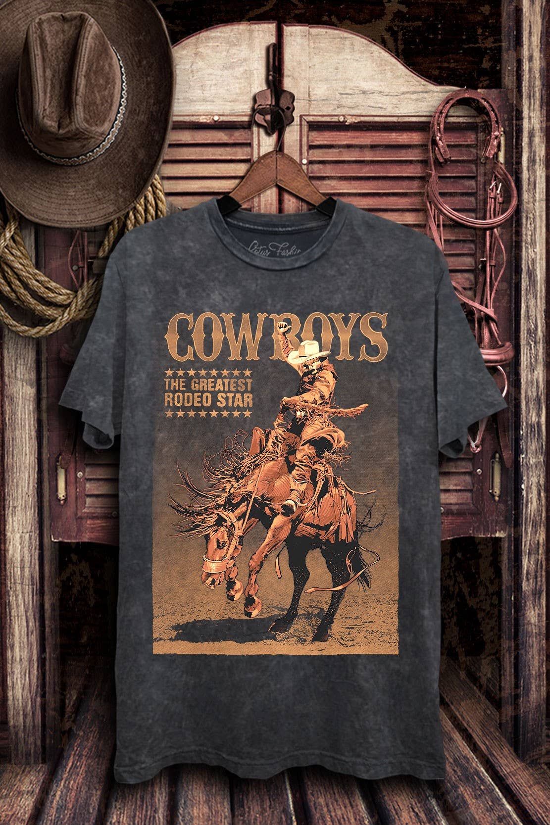 Cowboys The Greatest Rodeo Star Graphic Top
