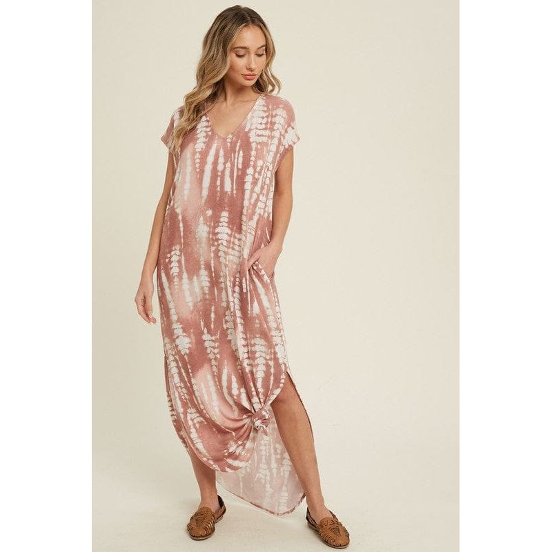 Bamboo tie dye maxi dress