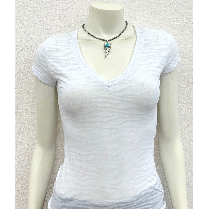 Turquoise Bolt Pendant Navajo Pearl Necklace