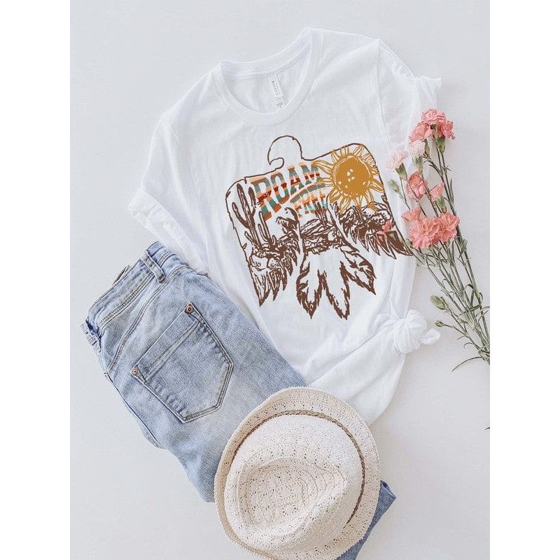 Roam free western graphic unisex t-shirt