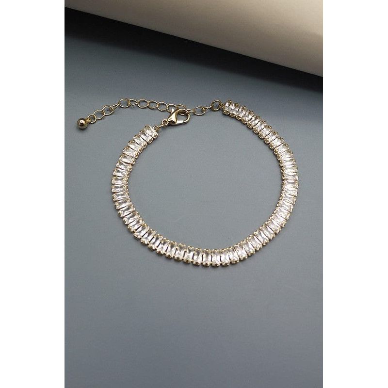 Baguette Stone Clasp Bracelet