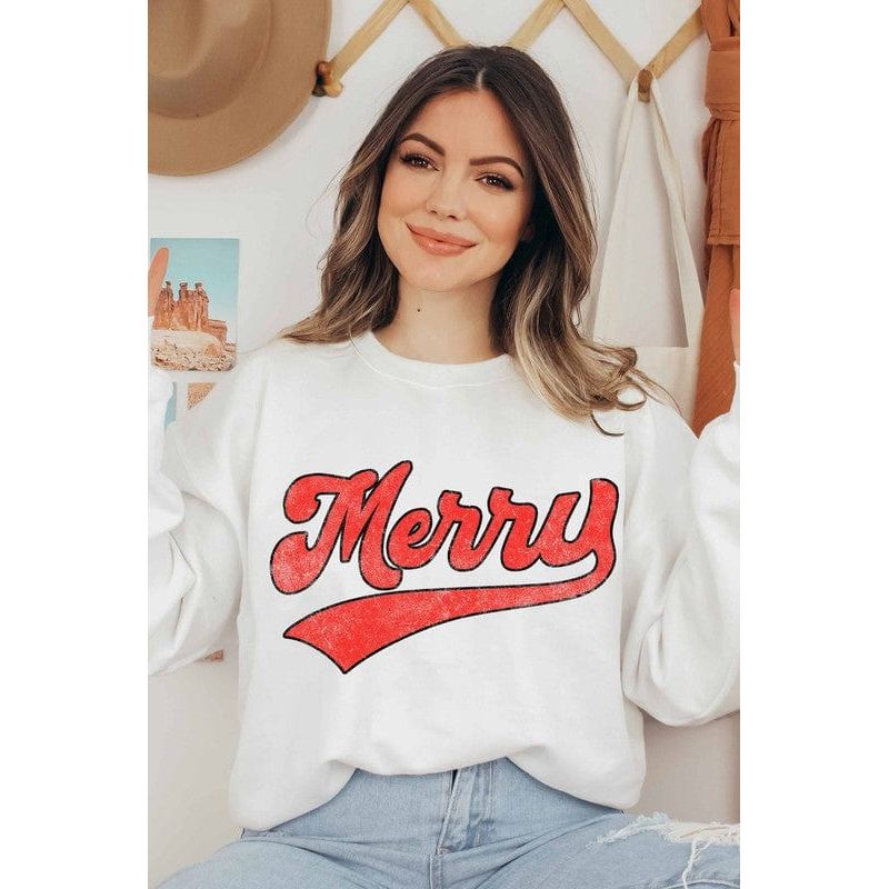 Merry graphic sweatshirt