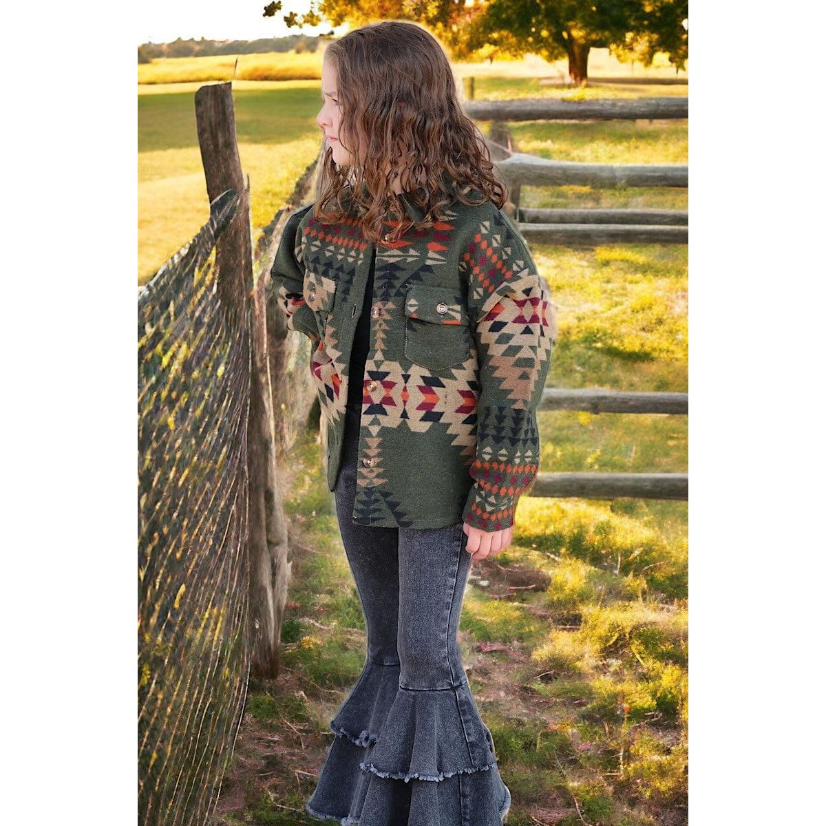 Double Layer Denim Bell Pants.