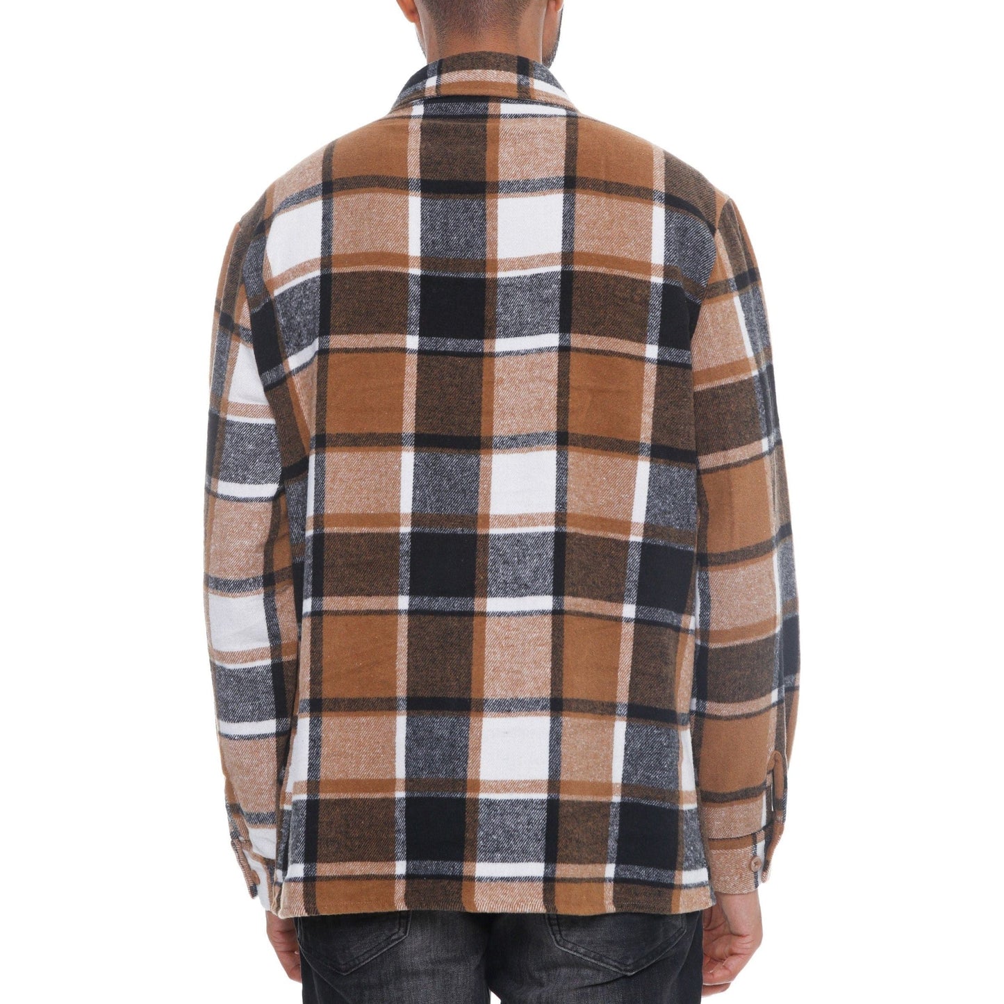Mens Checkered Soft Flannel Shacket
