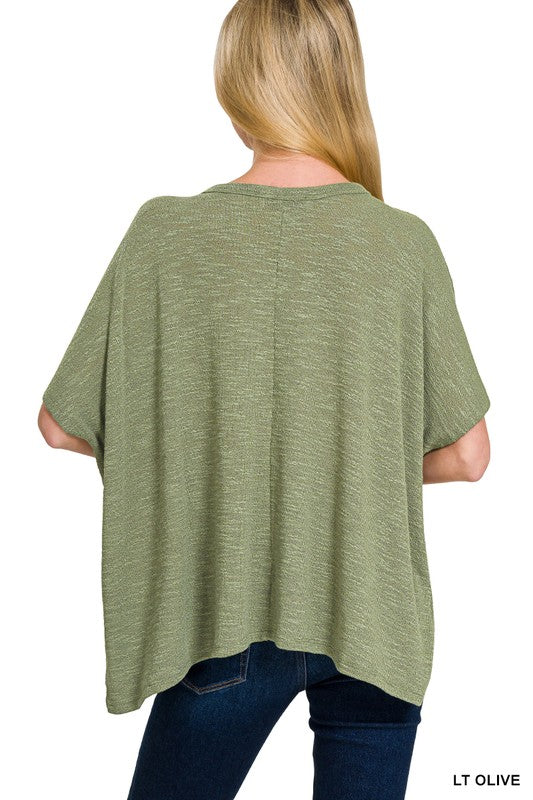 Oversized Slub Hcci With Pocket