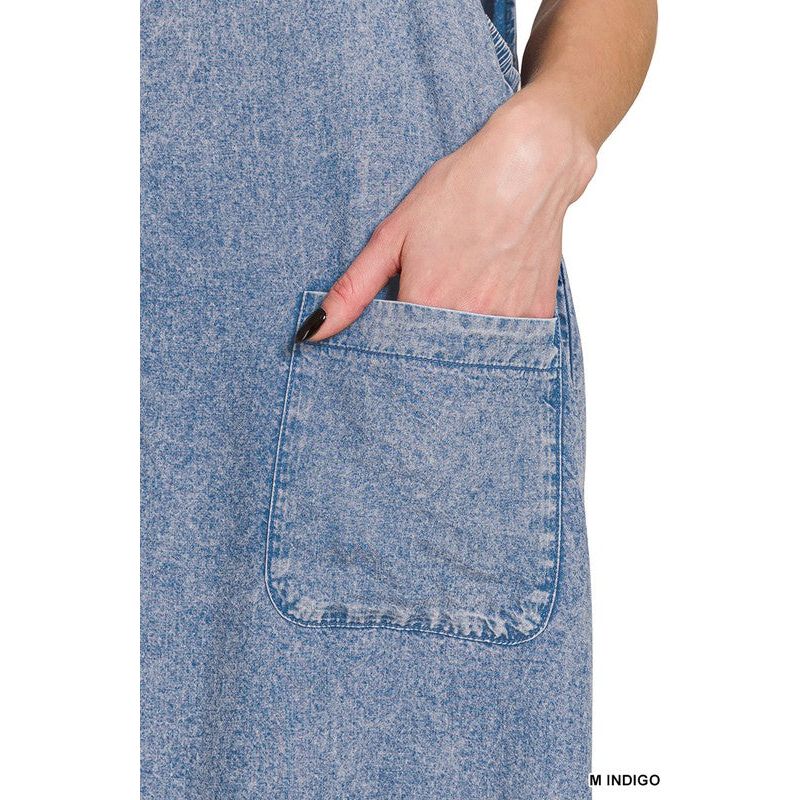 Lyocell Acid Washed Wide Leg Jumpers