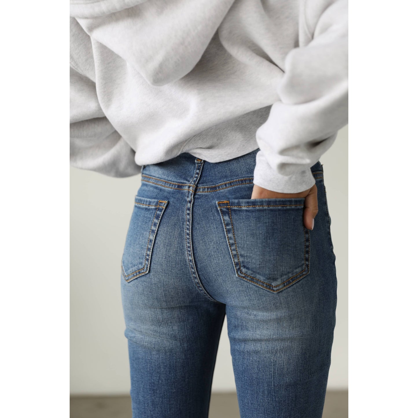 HIGH RISE SKINNY STRETCH DENIM JEANS - DG7120KM