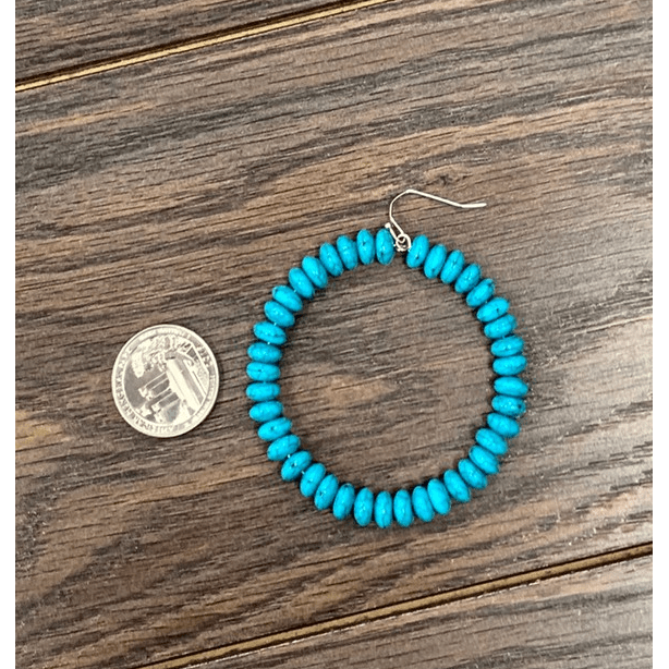 2.5" Long 8mm Beaded Hoop