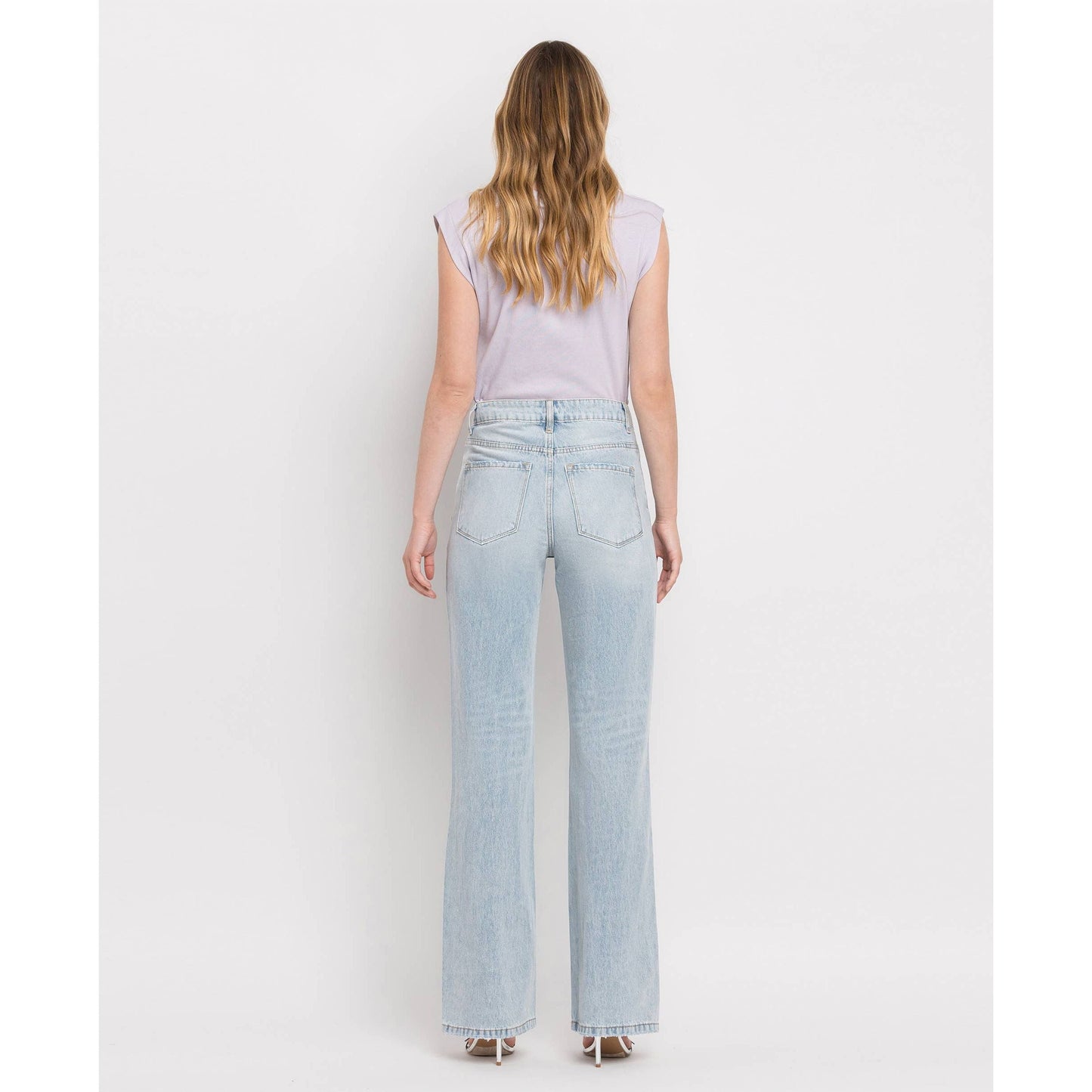 Vervet 90's Vintage Super High Rise Flare Jeans