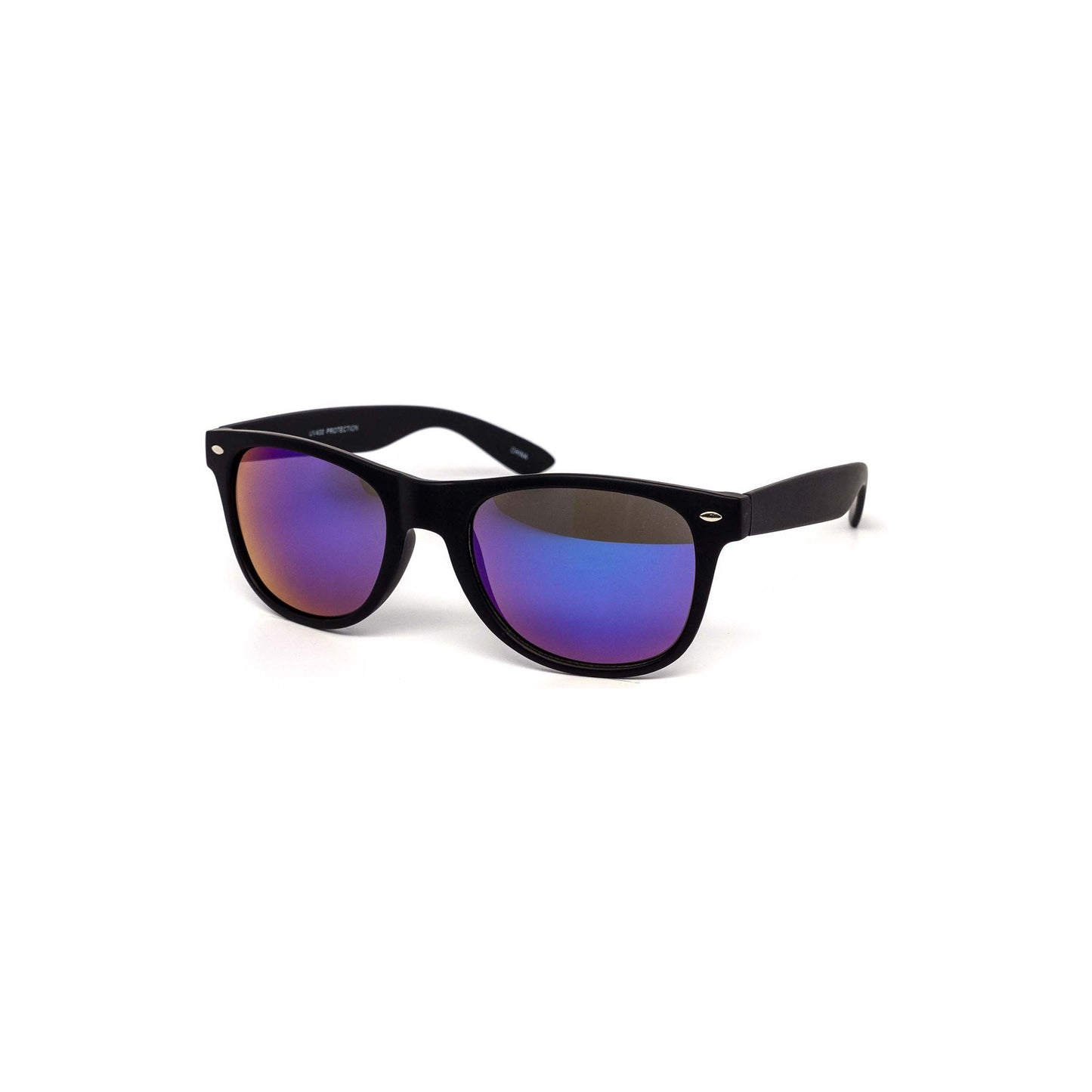 Maddox All-black Soft Touch Burnt Mirror Sunglasses