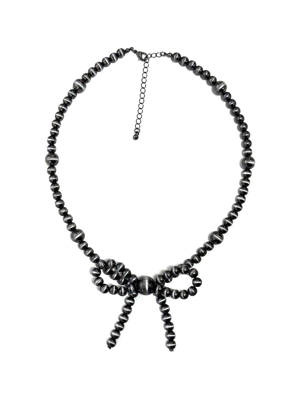 Western Navajo Pearl Ribbon Necklace