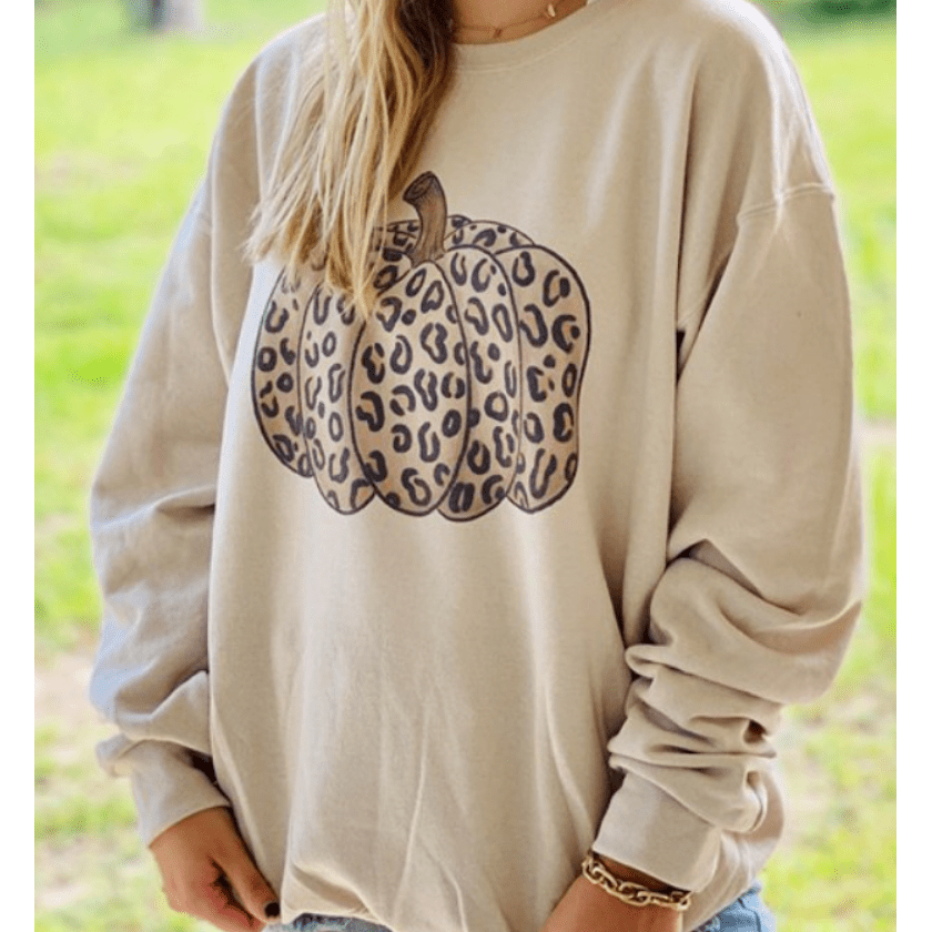 Leopard Pumpkin Sweatshirt