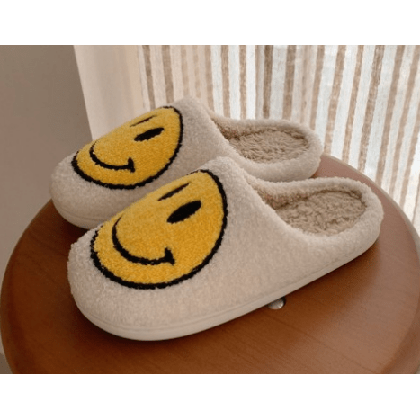 Smiley face slippers