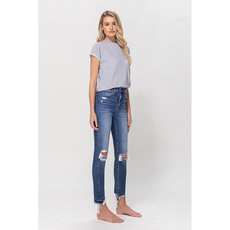 High Rise Ankle Skinny Jeans