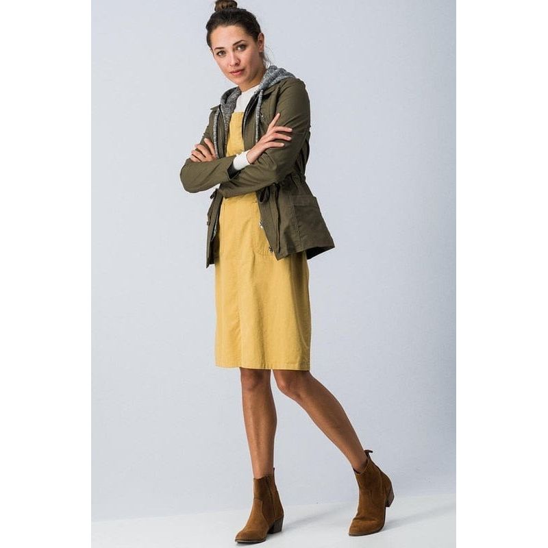 Double Zipper with Hood Coat