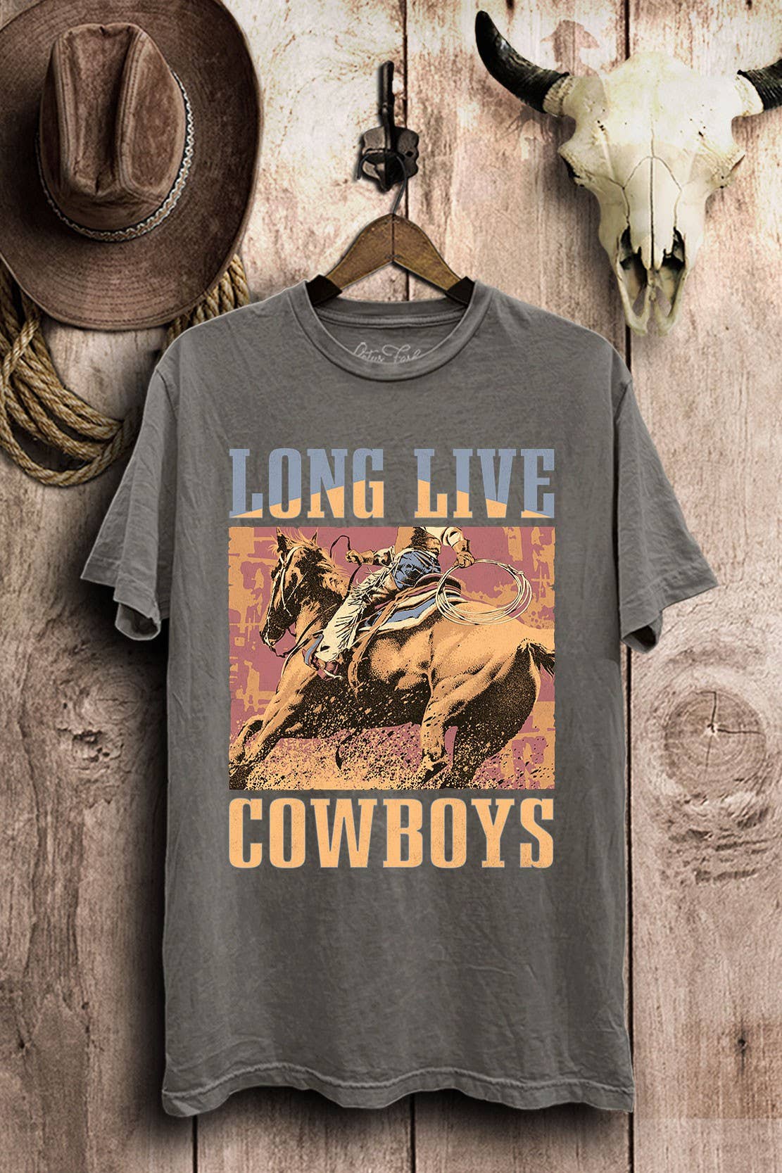 Long Live Cowboys Graphic Top