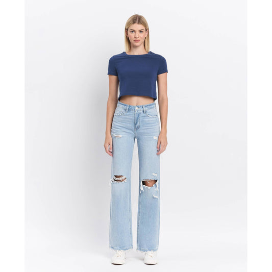 Vervet 90's Vintage Super High Rise Flare Jeans