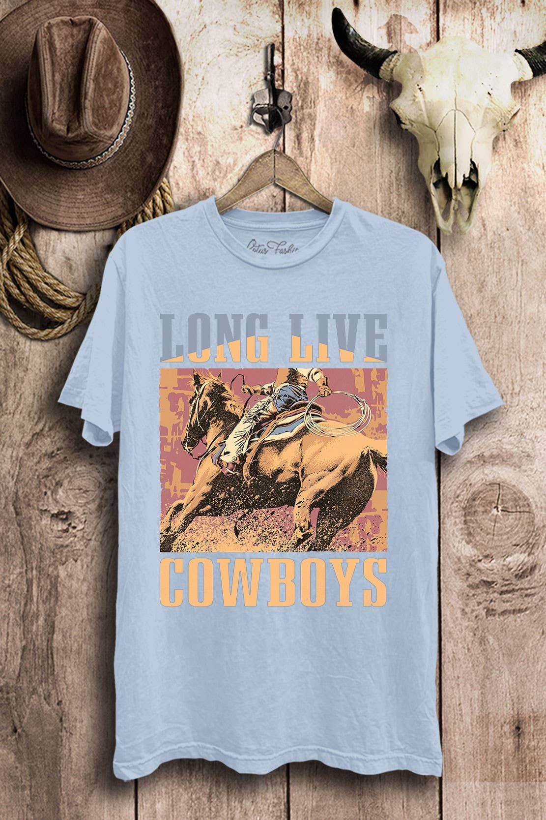 Long Live Cowboys Graphic Top