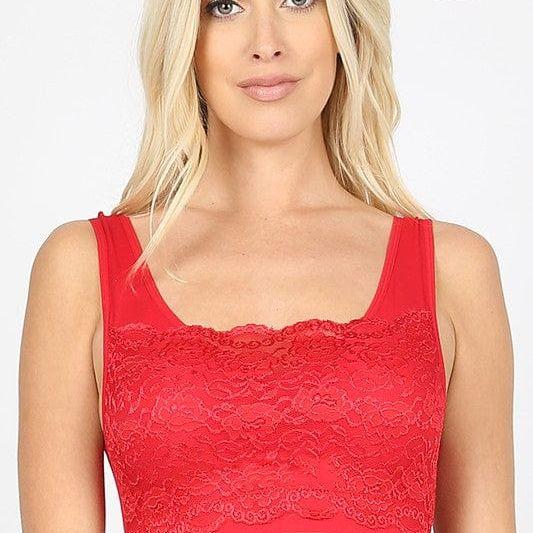 Seamless bra top with front lace cover