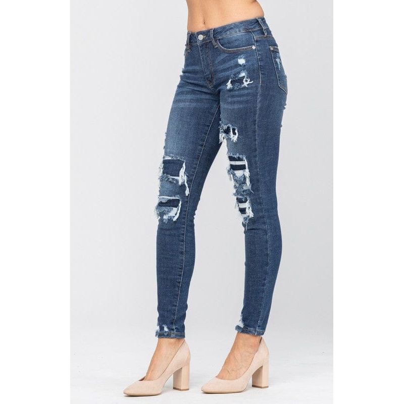 Patched Destroy Skinny