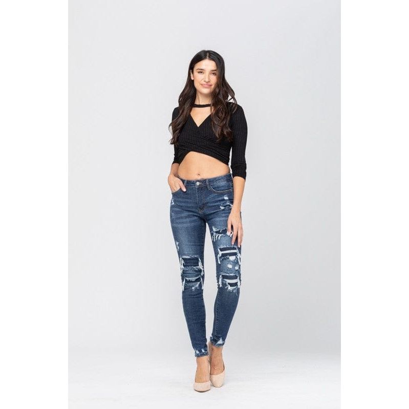 Patched Destroy Skinny