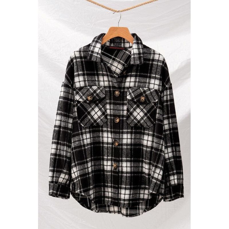 Checkered oversized jacket