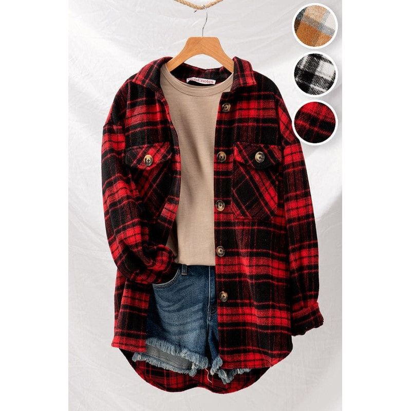 Checkered oversized jacket