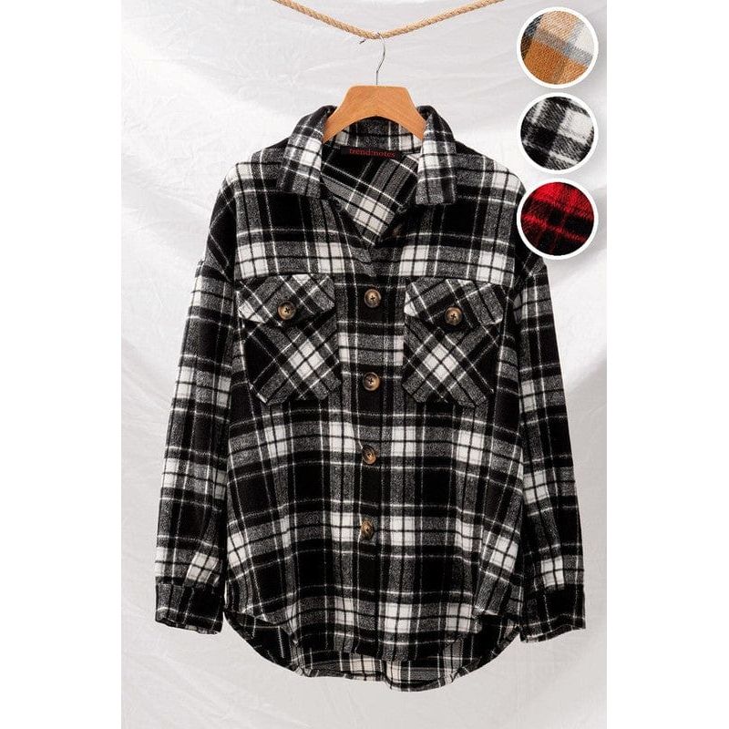 Checkered oversized jacket