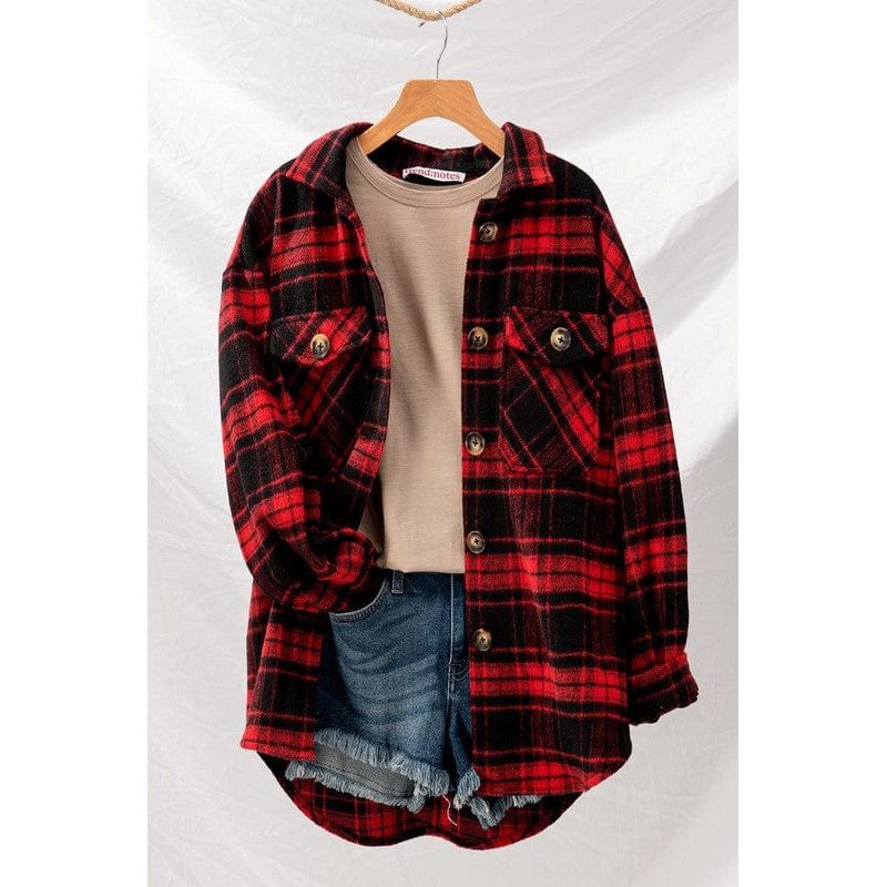 Checkered oversized jacket