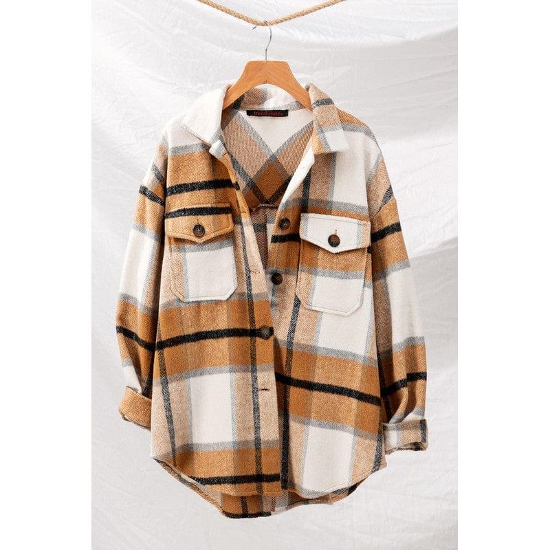 Checkered oversized jacket