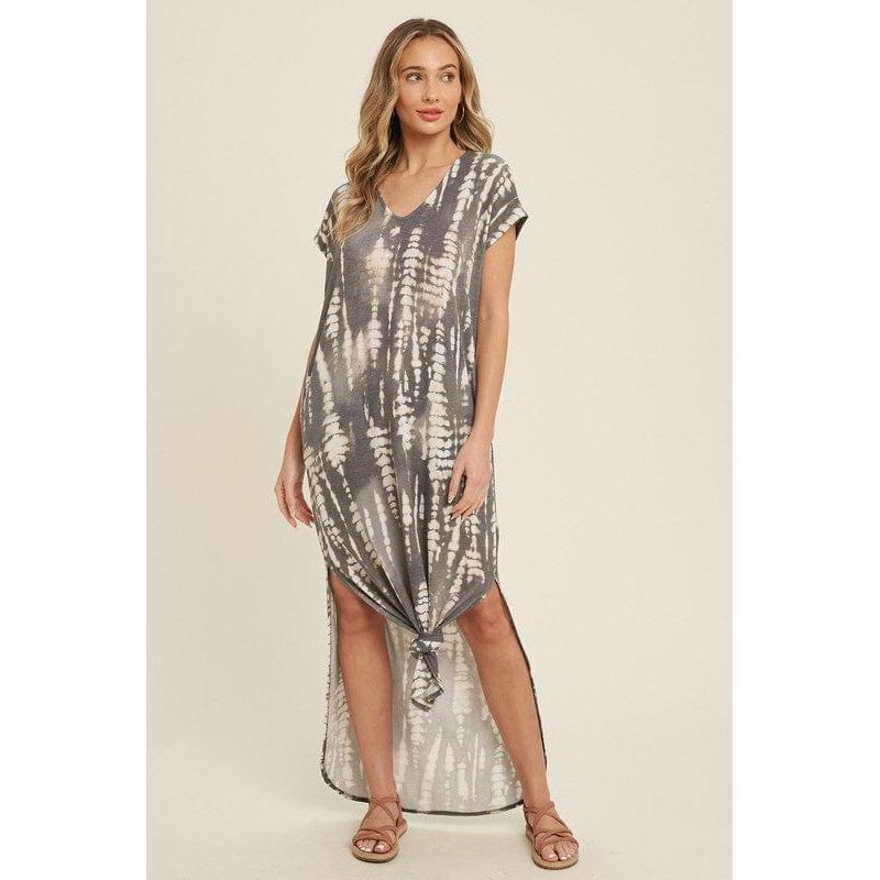 Bamboo tie dye maxi dress