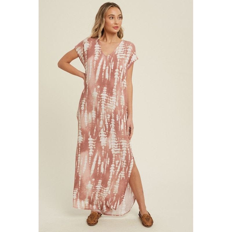 Bamboo tie dye maxi dress