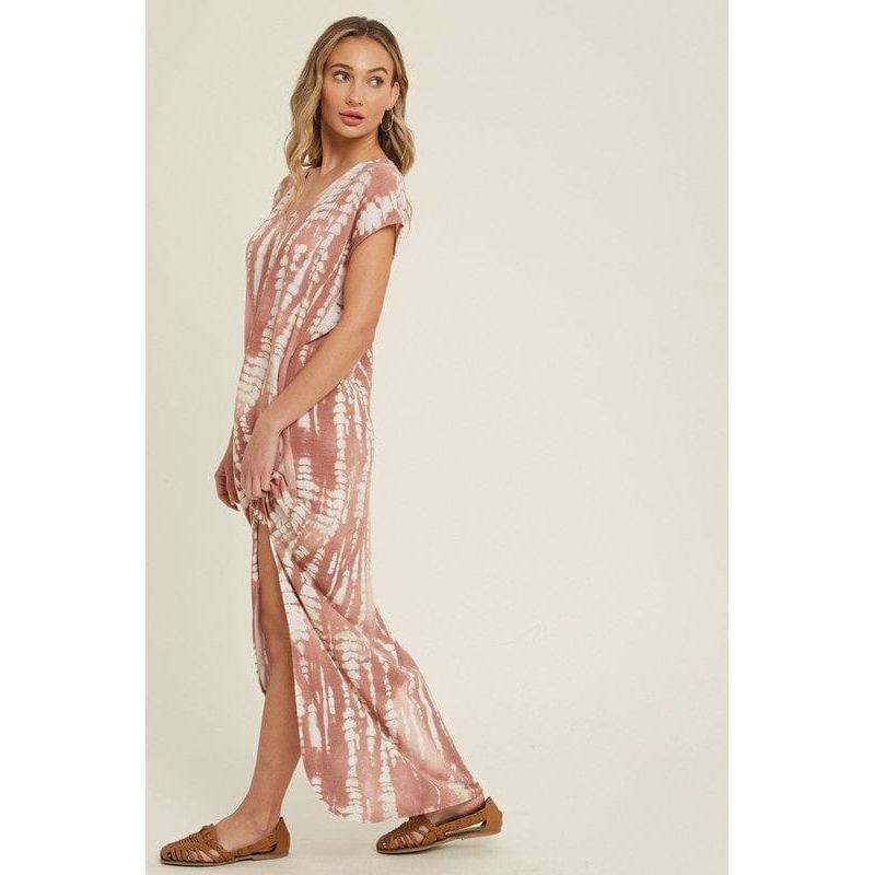 Bamboo tie dye maxi dress