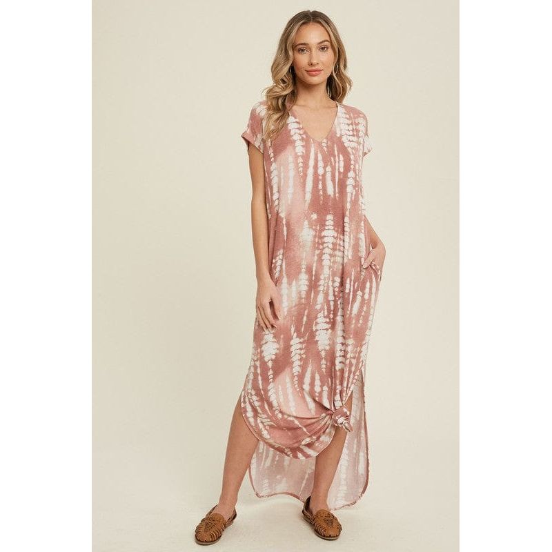 Bamboo tie dye maxi dress