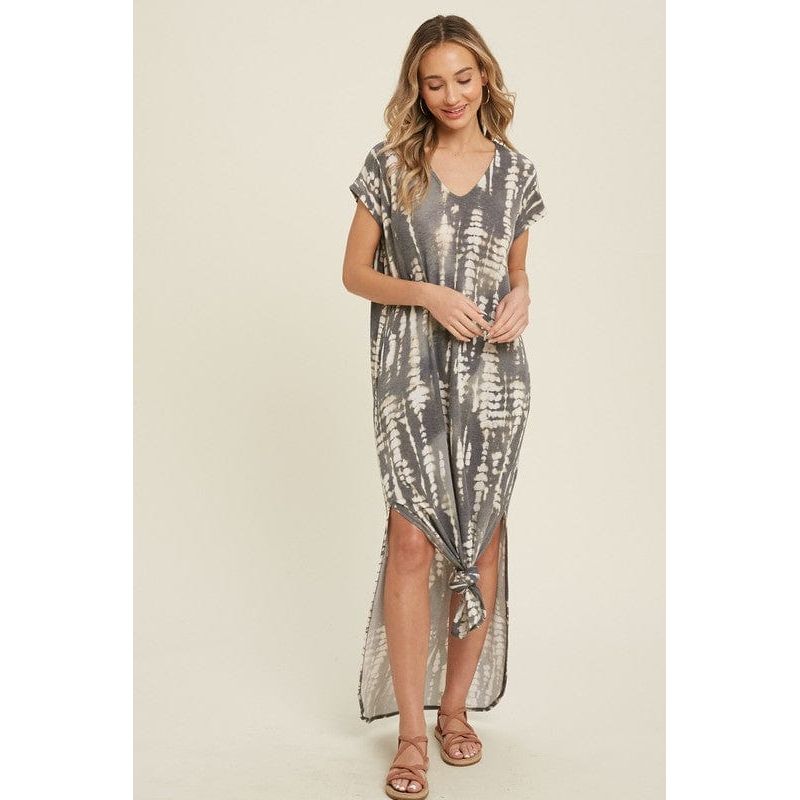 Bamboo tie dye maxi dress