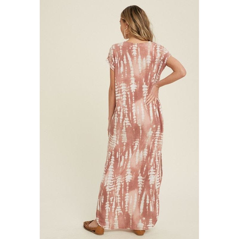 Bamboo tie dye maxi dress