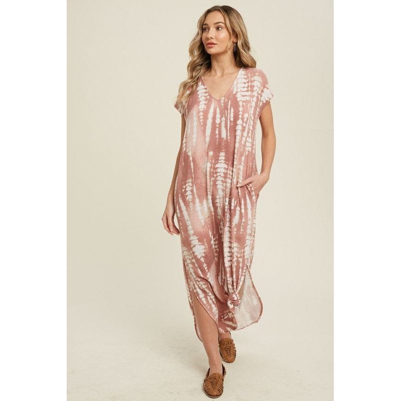 Bamboo tie dye maxi dress