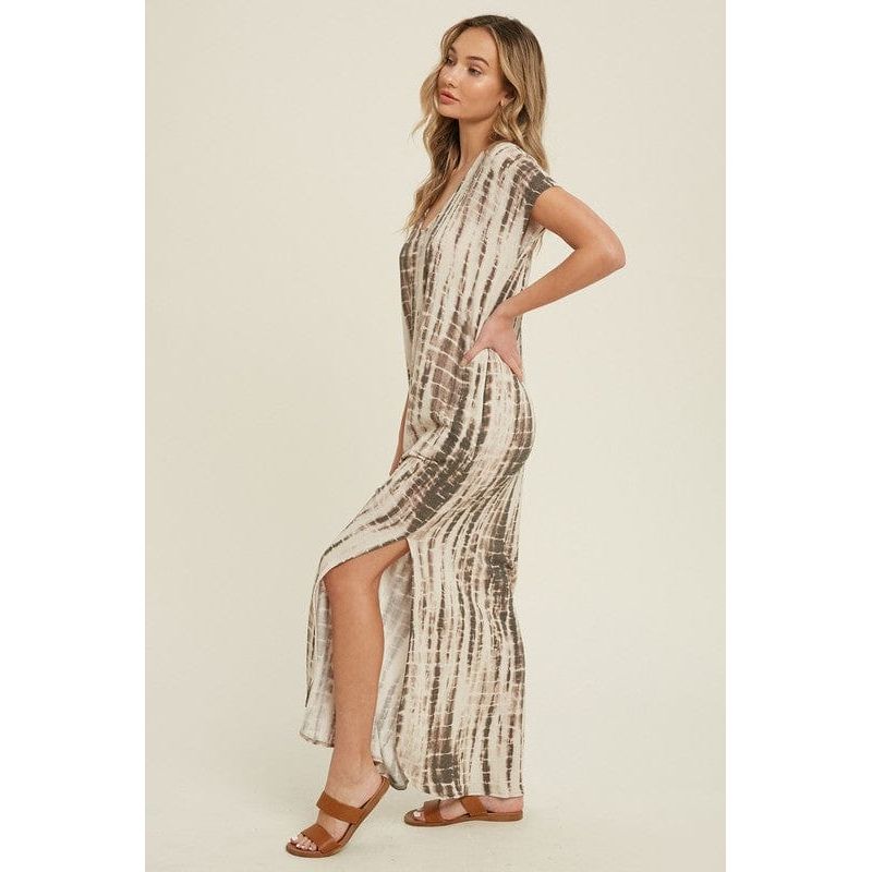 Bamboo tie dye maxi dress