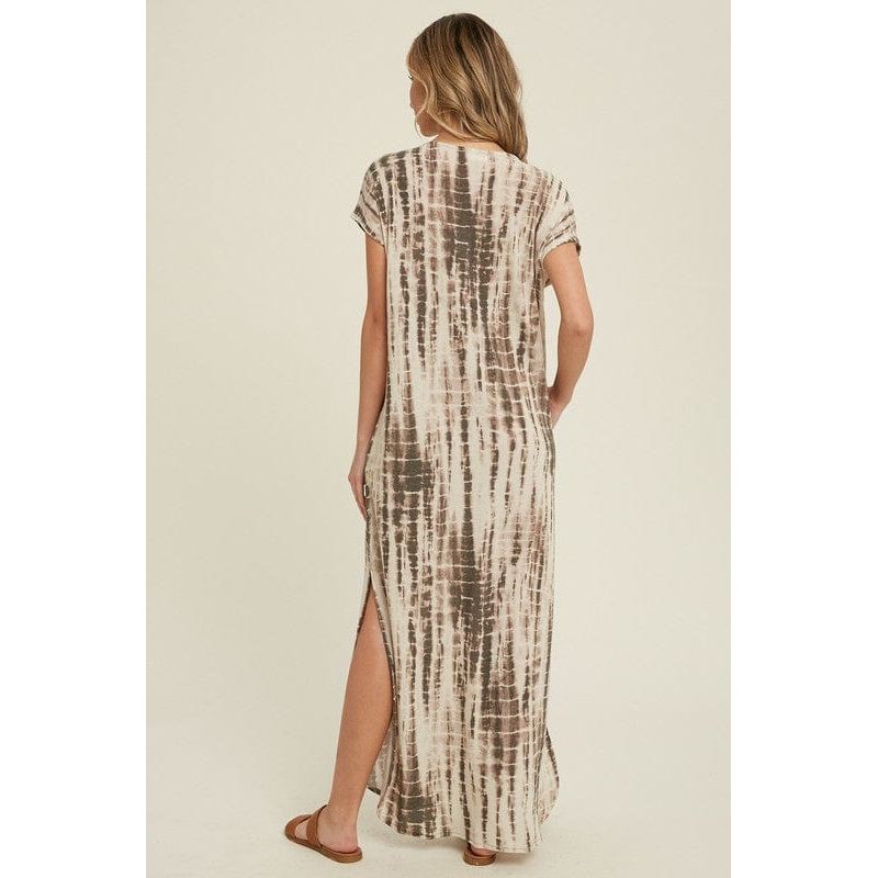 Bamboo tie dye maxi dress