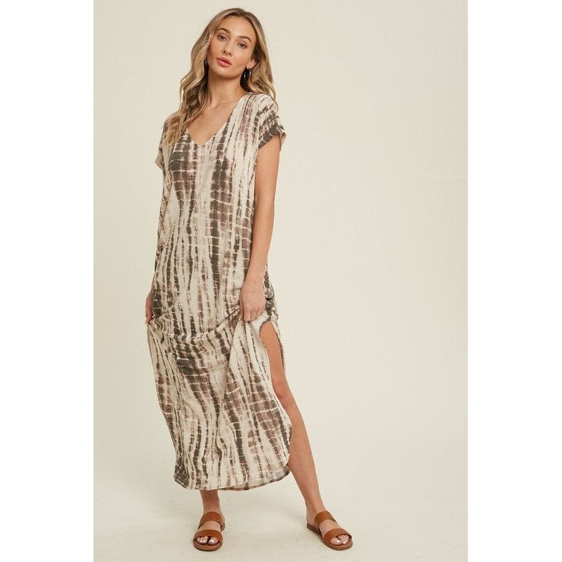 Bamboo tie dye maxi dress