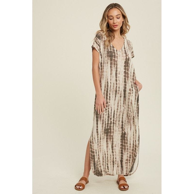 Bamboo tie dye maxi dress