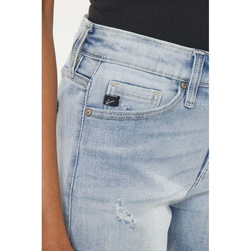 High rise denim shorts jeans