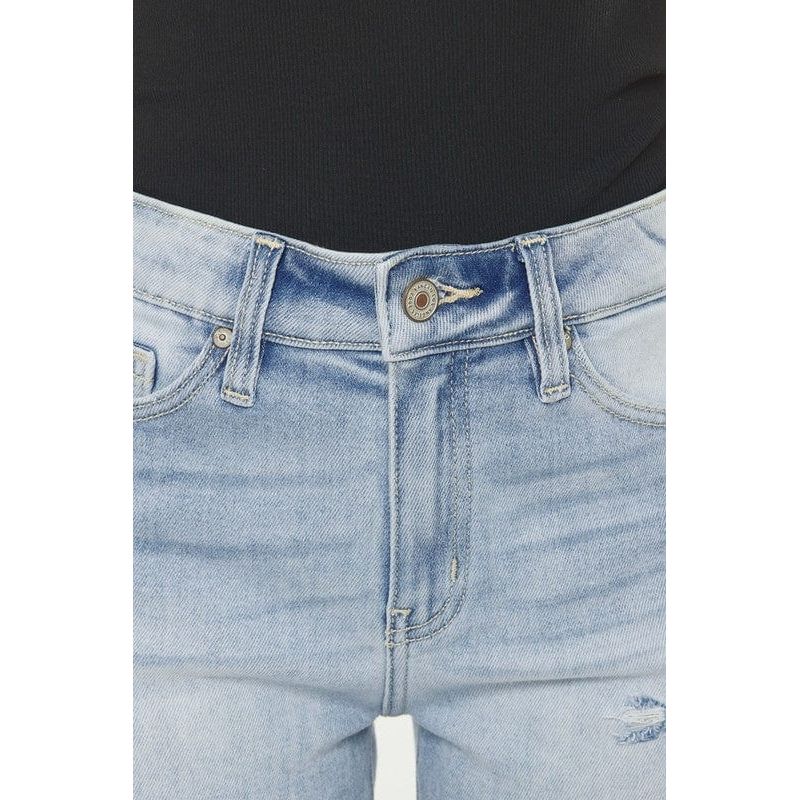 High rise denim shorts jeans
