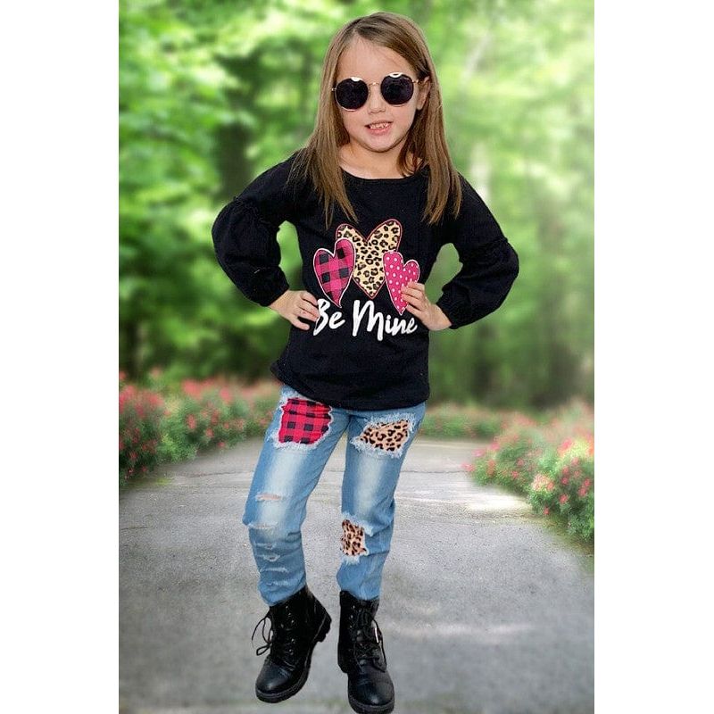 Be mine" black valentines