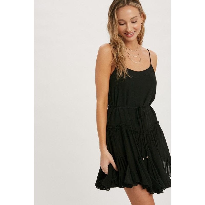 Ruffled swing cami dress