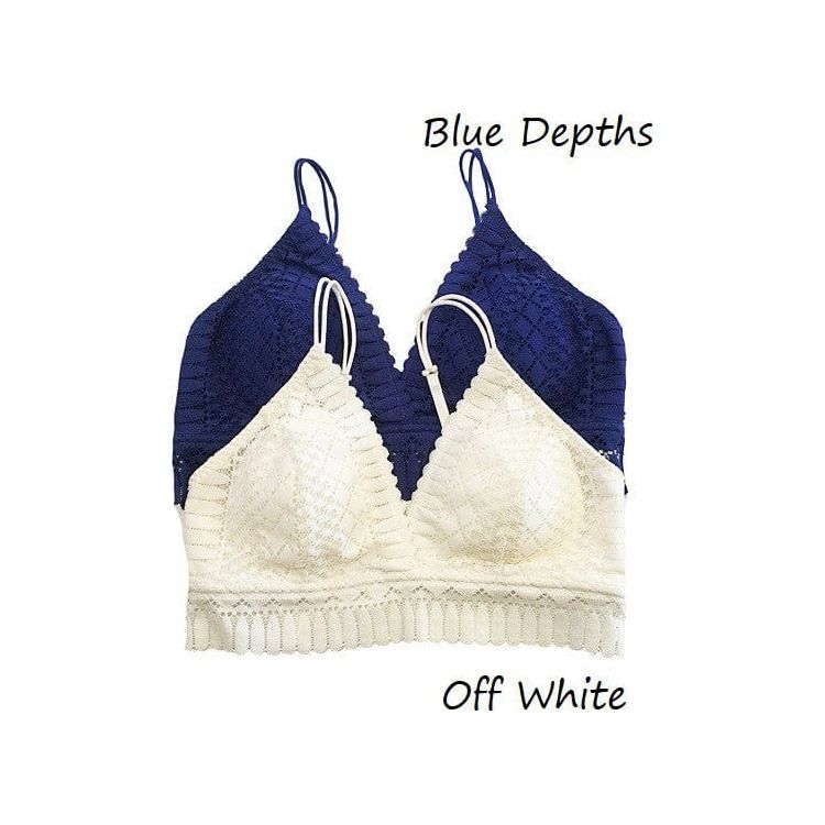 Padded Lace Longline Silhouette Bralette