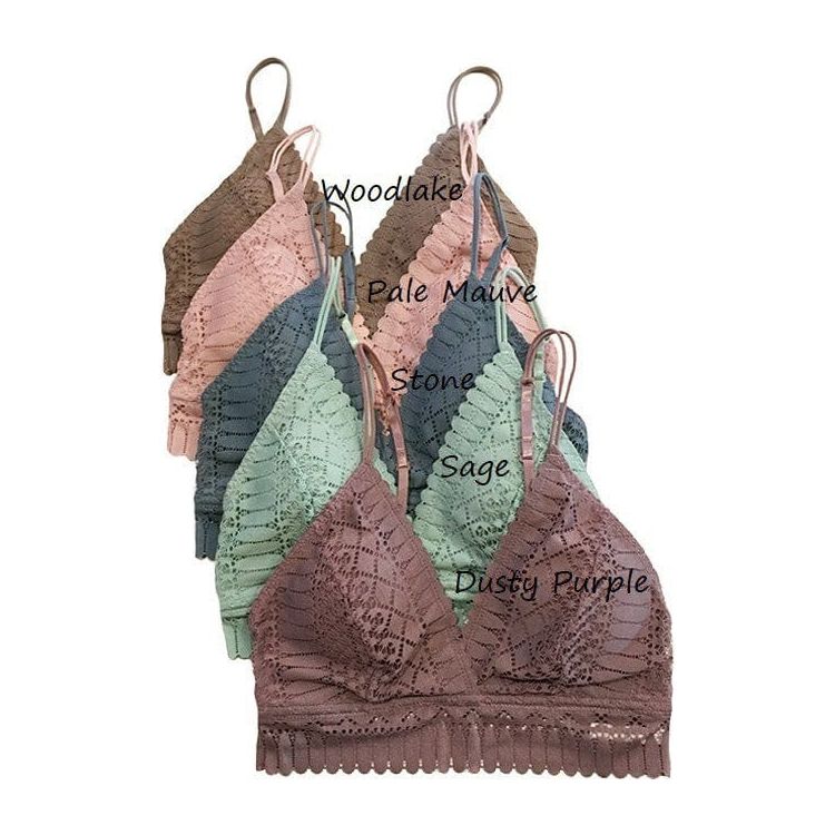 Padded Lace Longline Silhouette Bralette