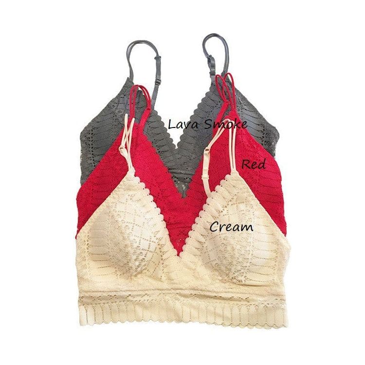 Padded Lace Longline Silhouette Bralette