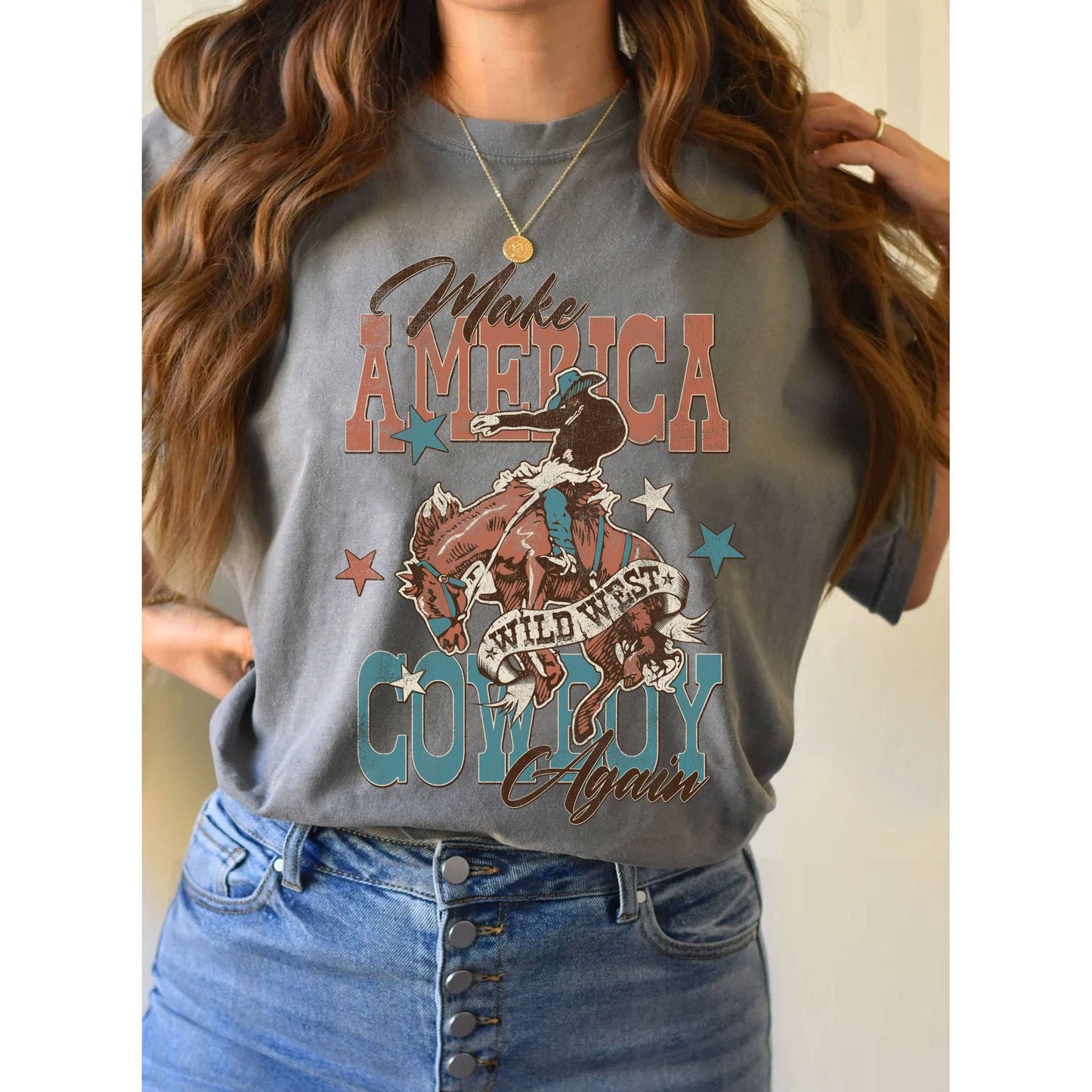 Make America Cowboy Again Graphic Tshirts